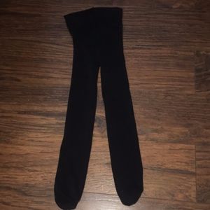 Girls Plain Black Tights